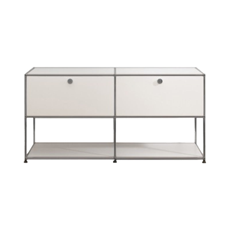 Modern Style White Sideboard Engineered Wood Sideboard for Living Room