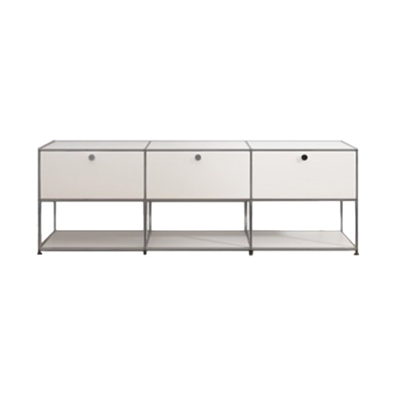 Modern Style White Sideboard Engineered Wood Sideboard for Living Room