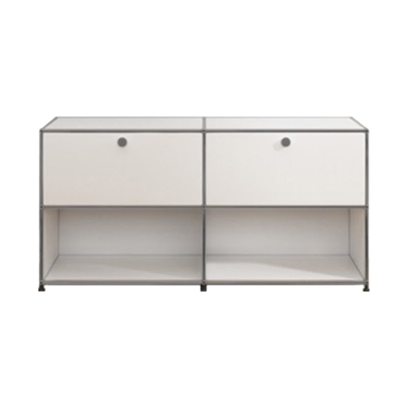 Modern Style White Sideboard Engineered Wood Sideboard for Living Room