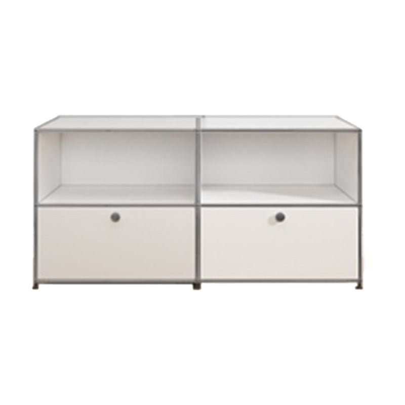 Modern Style White Sideboard Engineered Wood Sideboard for Living Room