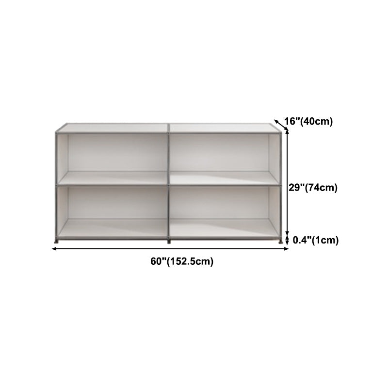 Modern Style White Sideboard Engineered Wood Sideboard for Living Room