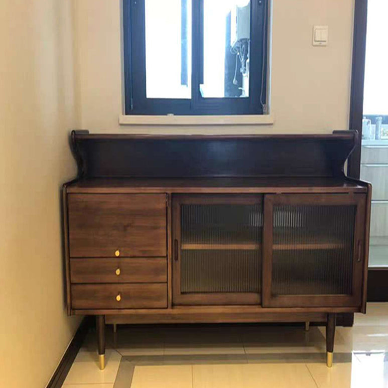 Contemporary Wood Sideboard Doors and 2 Drawer Cupboard for Living Room