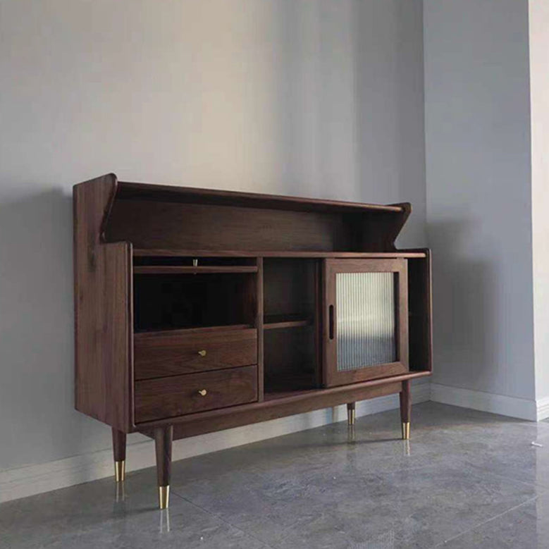 Contemporary Wood Sideboard Doors and 2 Drawer Cupboard for Living Room