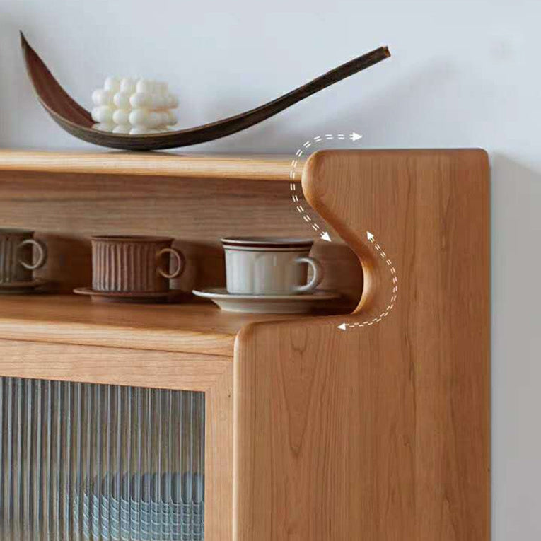 Contemporary Wood Sideboard Doors and 2 Drawer Cupboard for Living Room