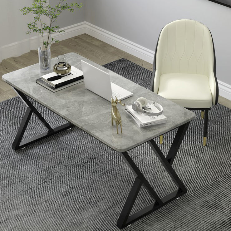 Sintered Stone Home Working Table Industrial Office Sled Base Table