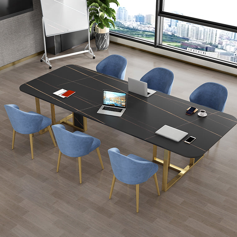 Rectangle Office Table Industrial Sintered Stone Meeting Desk