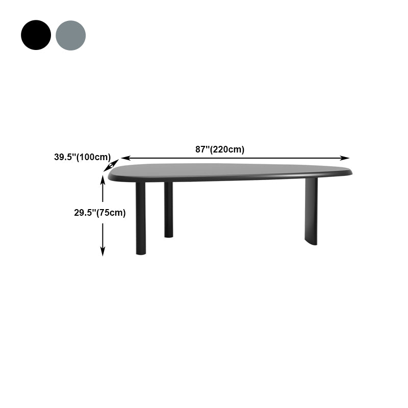 Freeform Industrial Style Working Table Solid Wood Office Desk