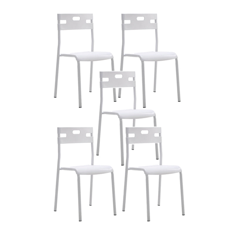 White Metal Modern Conference Chair Mid-Back Plastic Conference Chair