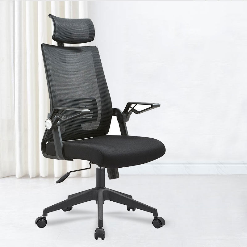 Black Nylon Modern Conference Chair Mid-Back and High Back Mesh Office Chair