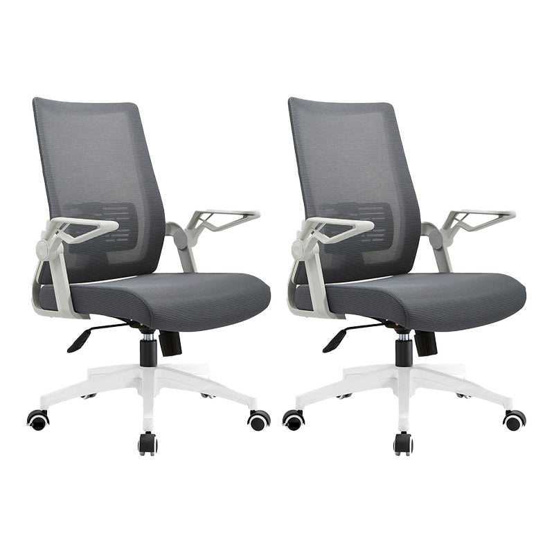 Black Nylon Modern Conference Chair Mid-Back and High Back Mesh Office Chair