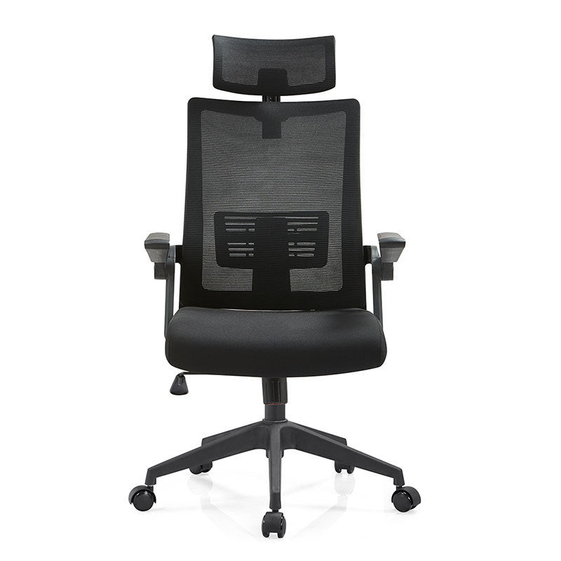 Black Nylon Modern Conference Chair Mid-Back and High Back Mesh Office Chair