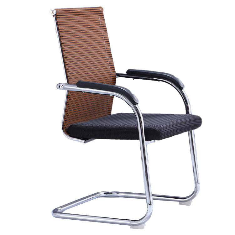 Silver Metal Modern Chair Mid-Back and High Back Breathable AirGrid Conference Chair