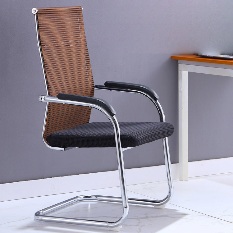 Silver Metal Modern Chair Mid-Back and High Back Breathable AirGrid Conference Chair