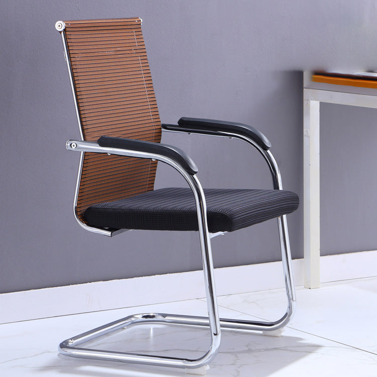 Silver Metal Modern Chair Mid-Back and High Back Breathable AirGrid Conference Chair