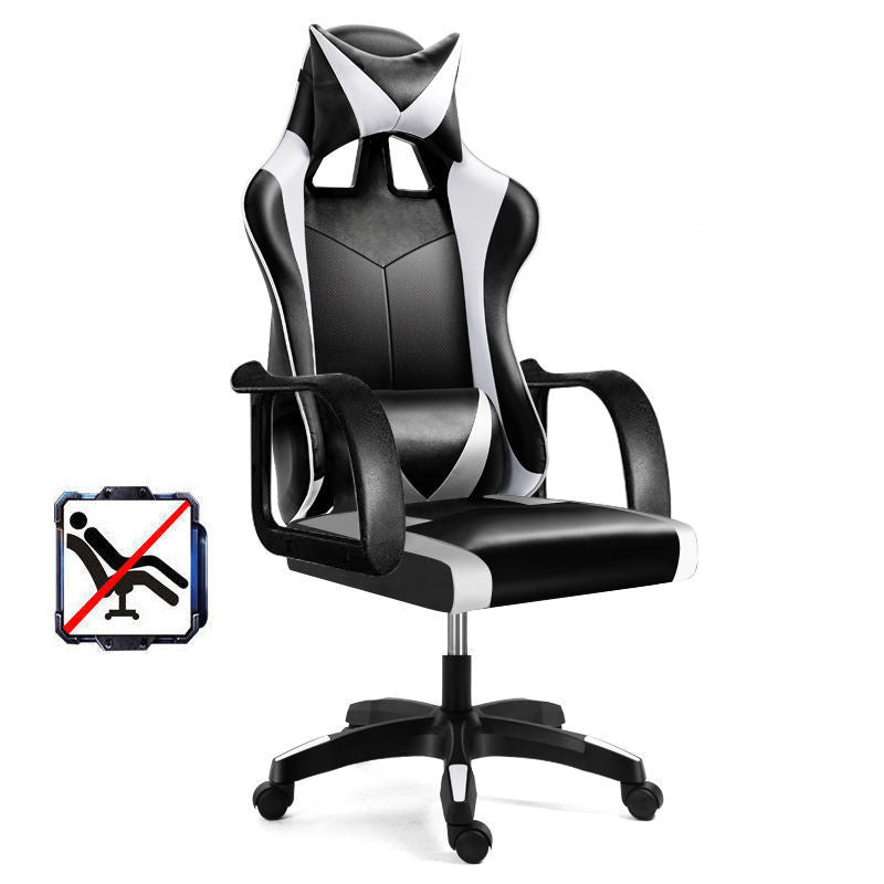 Swivel Gaming Chair with Black Nylon Frame Modern Computer Desk Chair with Wheels