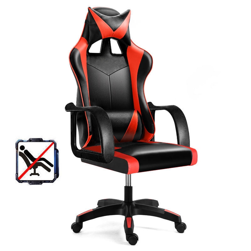 Swivel Gaming Chair with Black Nylon Frame Modern Computer Desk Chair with Wheels