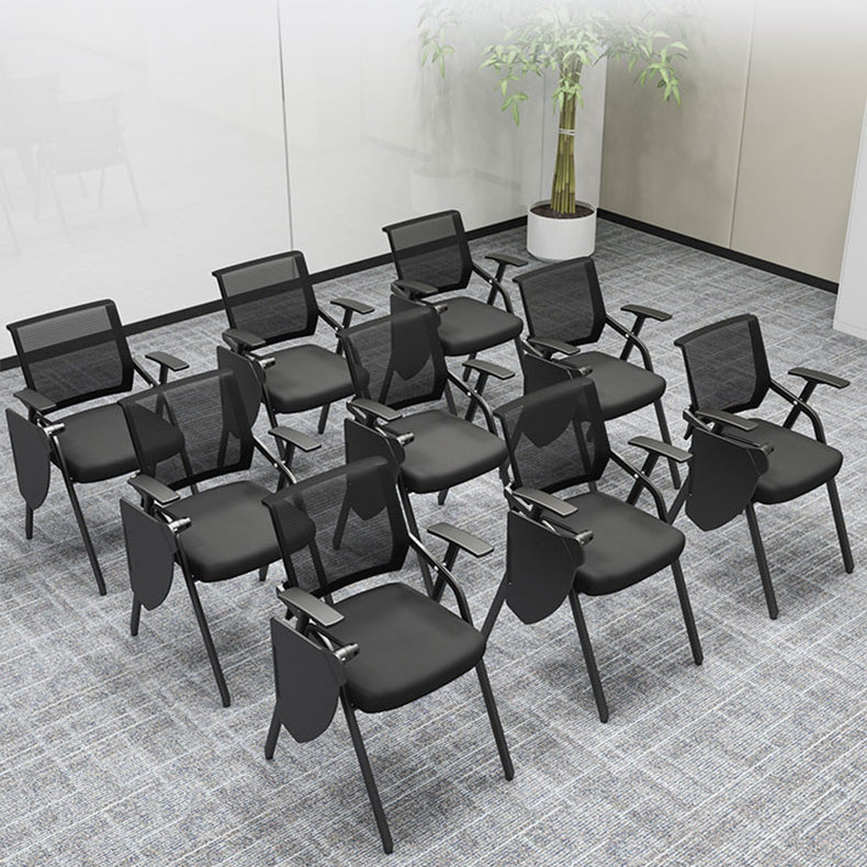 Mid Back Mesh Conference Chair Ergonomic Fixed Arms Office Chair