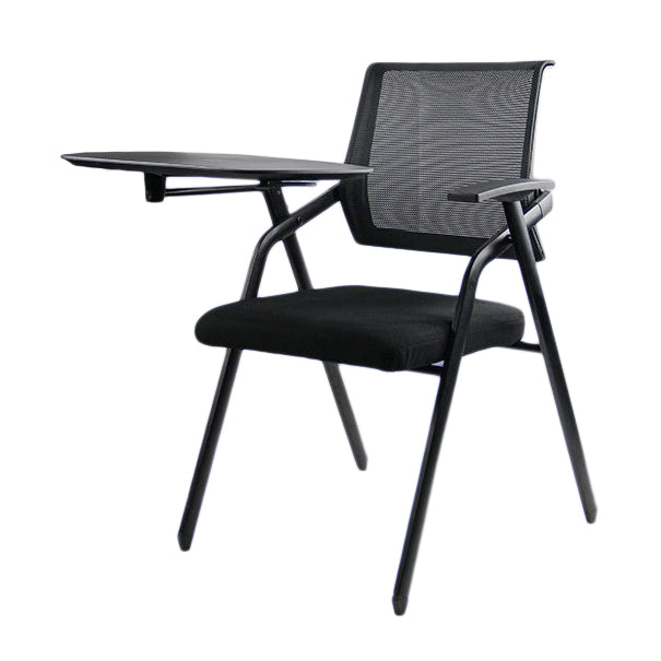 Black Metal Frame Modern Conference Chair Mid Back Computer Office Chair with Arms