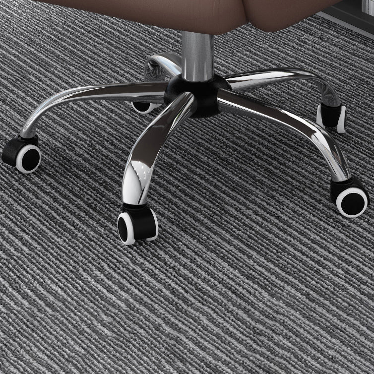 Chrome Metal Frame Modern Desk Chair with Padded Arms Executive Task Chair with High Back