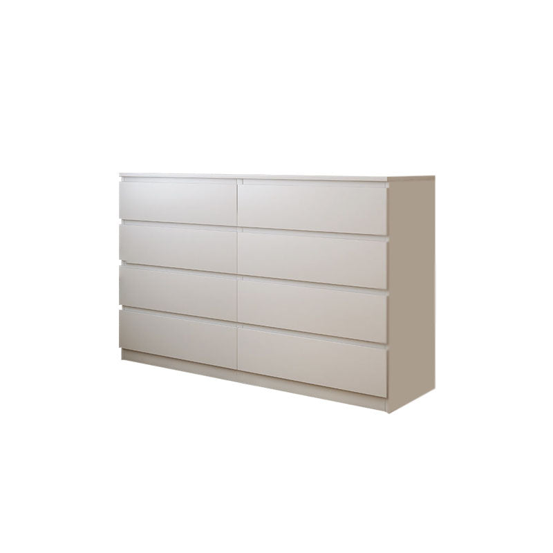 Modern White Wood Chest Bedroom Storage Chest with Mute Rail