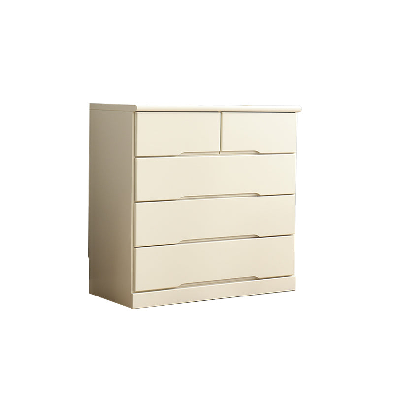 Modern Solid Wood Chest Bedside Storage Chest with Drawers and Doors