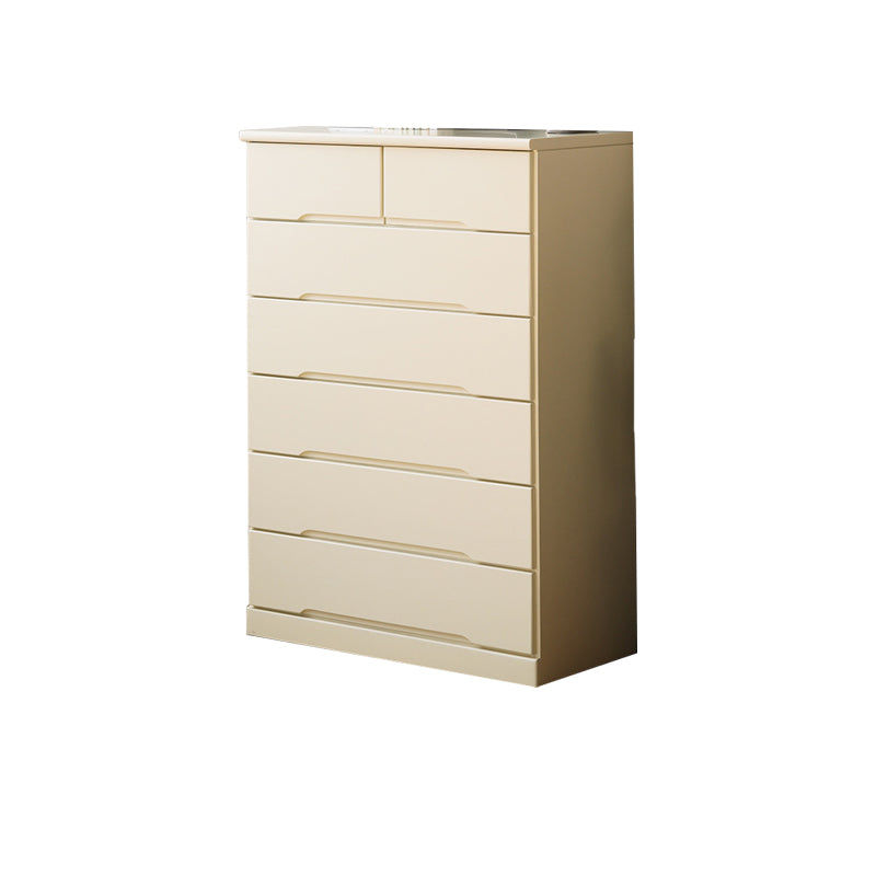 Modern Solid Wood Chest Bedside Storage Chest with Drawers and Doors