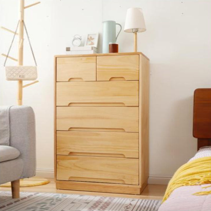 Modern Solid Wood Lingerie Chest Bedside Vertical Storage Chest