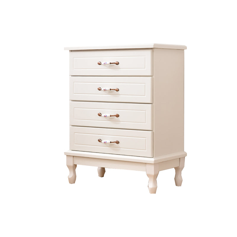Modern Style Wooden Chest Bedside Storage Chest with Ceramic Handle