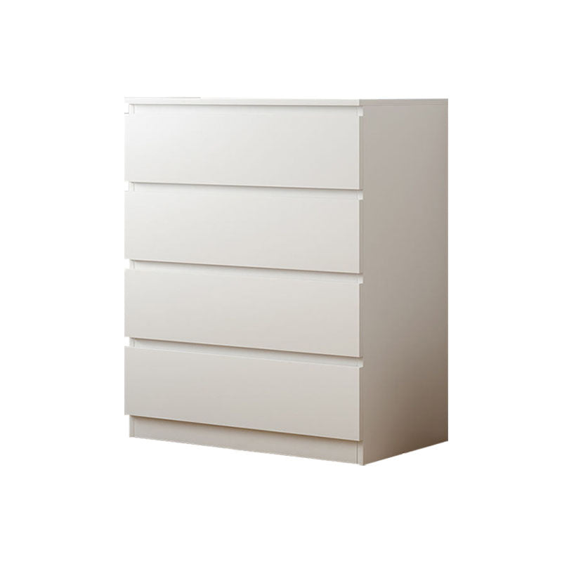 Bedroom Storage Chest Dresser Modern Style White Storage Chest with Drawers