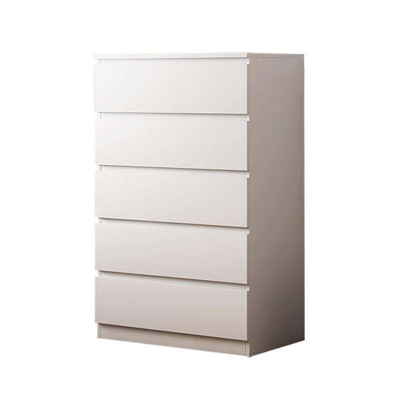 Bedroom Storage Chest Dresser Modern Style White Storage Chest with Drawers