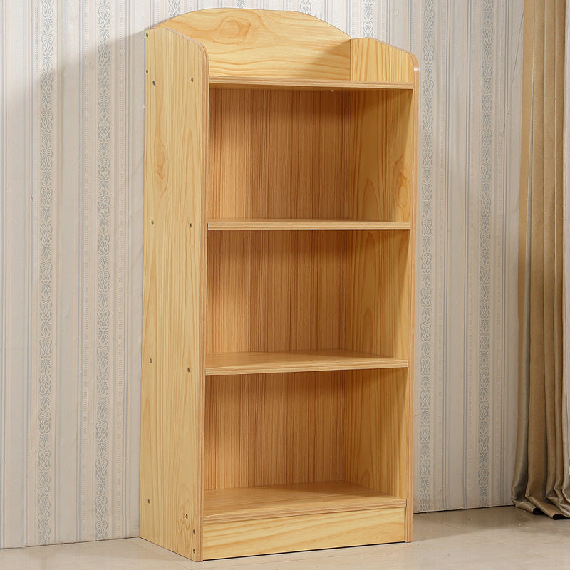 Modern Style Bookcase Wood Closed Back Bookshelf for Home Office