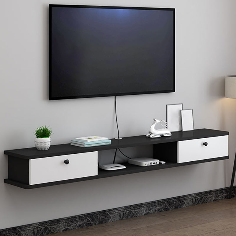 Engineered Wood TV Stand Modern Wall-mounted TV Cabinet with 2 Doors