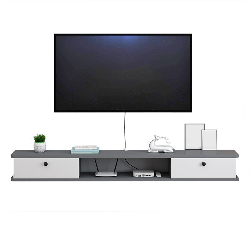 Engineered Wood TV Stand Modern Wall-mounted TV Cabinet with 2 Doors