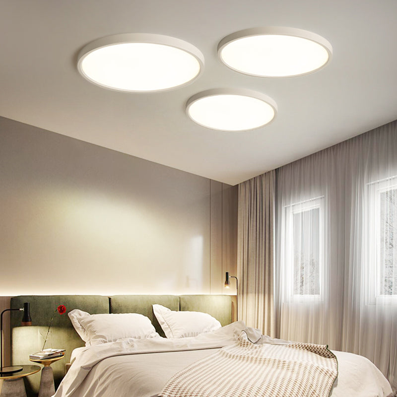 Round Flush Mount Light Modern Minimalist Flush Mount Ceiling Lamp for Living Room