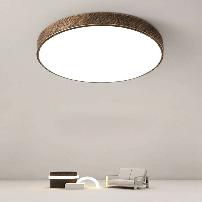 Modern Simple Flush Mount Ceiling Lamp Round Flush Lamp for Living Room