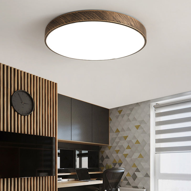 Modern Simple Flush Mount Ceiling Lamp Round Flush Lamp for Living Room