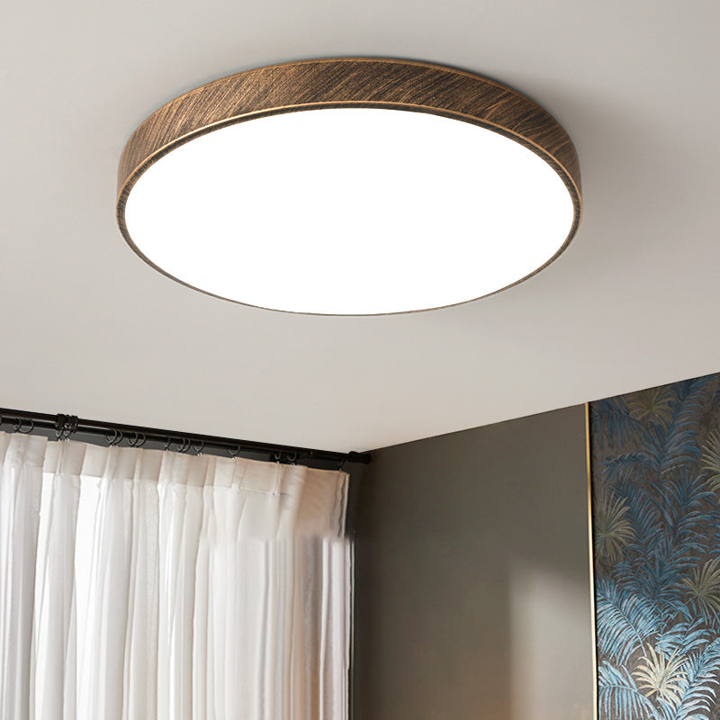 Modern Simple Flush Mount Ceiling Lamp Round Flush Lamp for Living Room