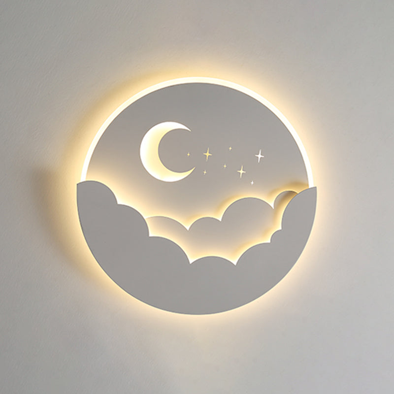 Modern Flush Mount Light Fixtures Circle Flush Light for Kids Room