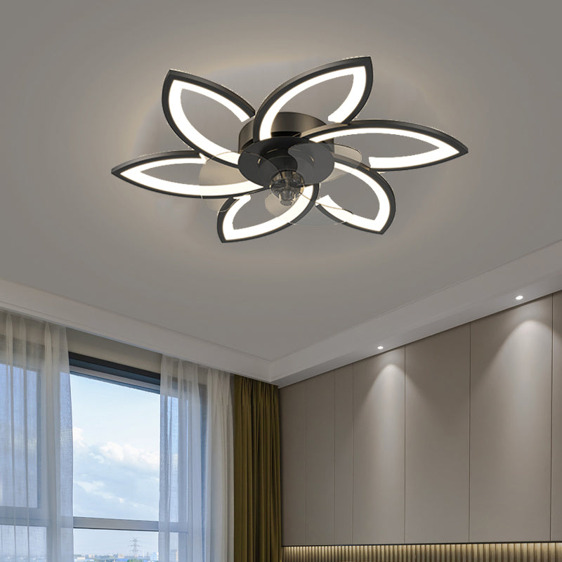 Metal Geometric Shape Ceiling Fans Light Modern Style Multi-Lights Ceiling Fan Light