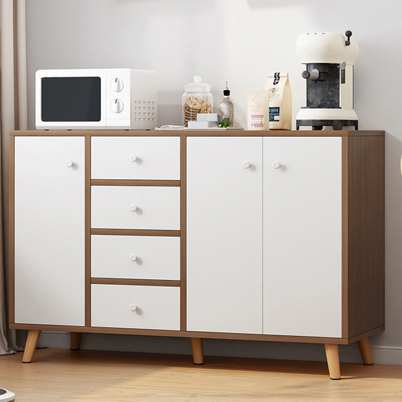 Contemporary Sideboard Engineered Wood Sideboard with Drawers and Storage