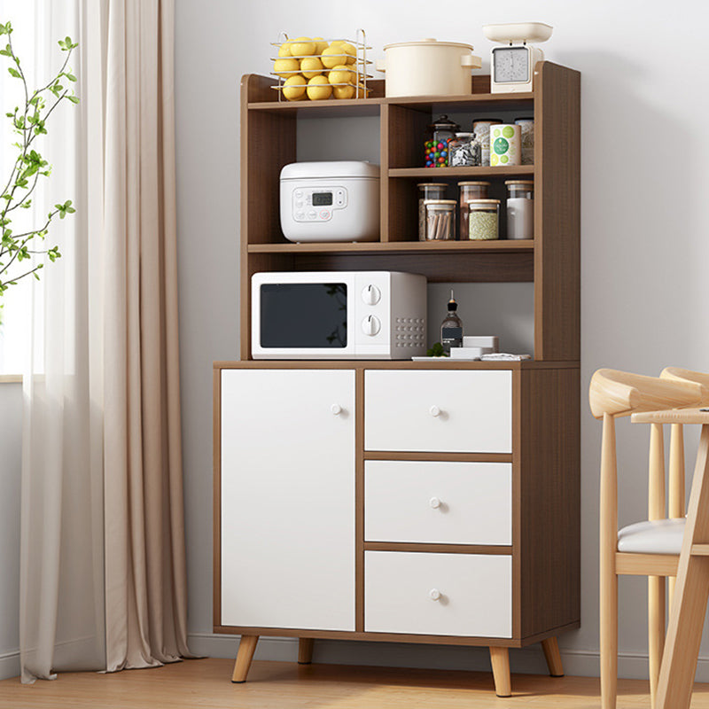 Contemporary Sideboard Engineered Wood Sideboard with Drawers and Storage