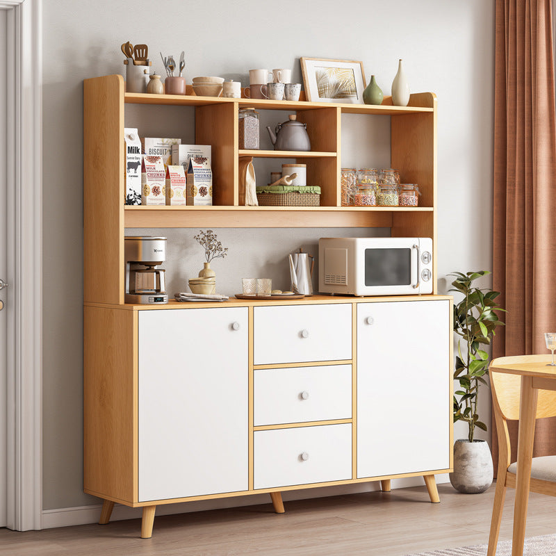 Contemporary Sideboard Engineered Wood Sideboard with Drawers and Storage