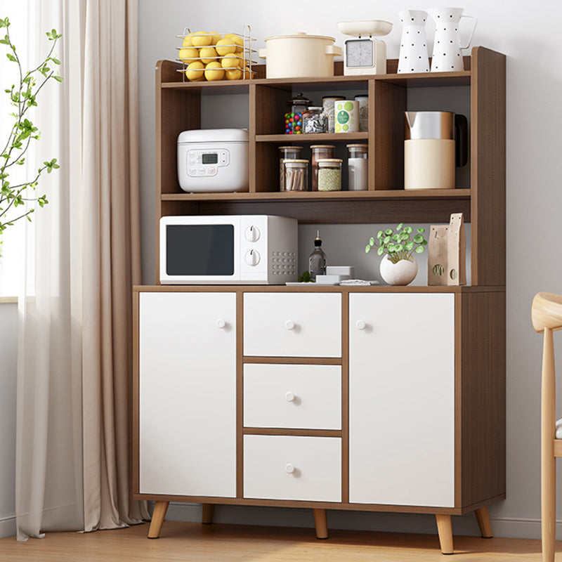 Contemporary Sideboard Engineered Wood Sideboard with Drawers and Storage