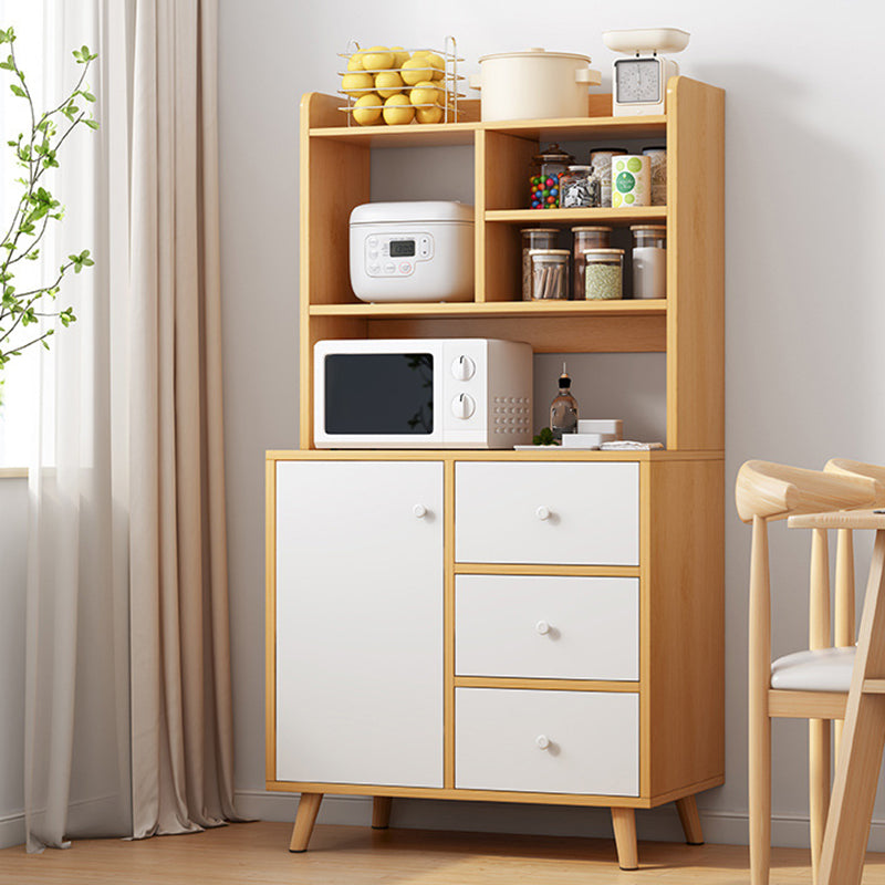 Contemporary Sideboard Engineered Wood Sideboard with Drawers and Storage