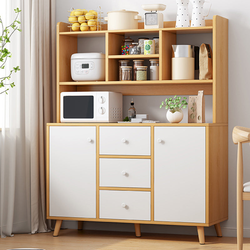 Contemporary Sideboard Engineered Wood Sideboard with Drawers and Storage