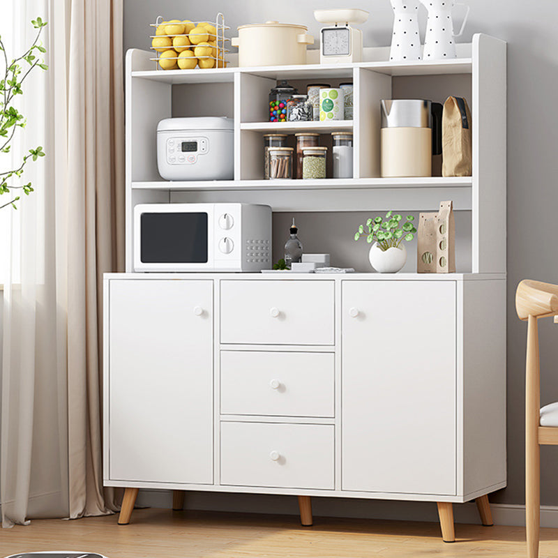 Contemporary Sideboard Engineered Wood Sideboard with Drawers and Storage