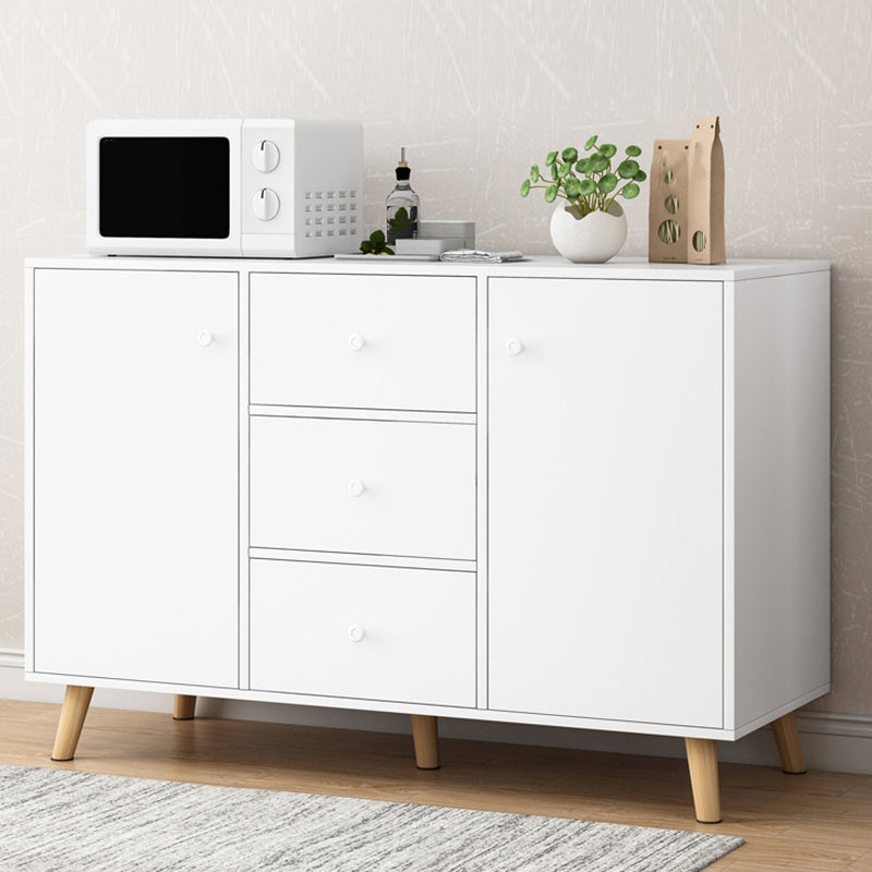 Contemporary Sideboard Engineered Wood Sideboard with Drawers and Storage