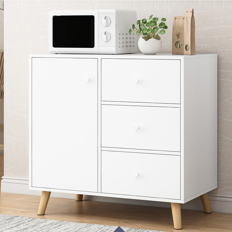 Contemporary Sideboard Engineered Wood Sideboard with Drawers and Storage