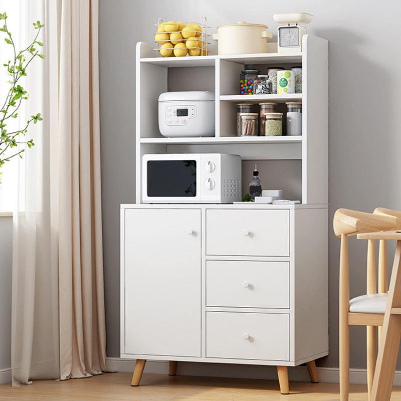 Contemporary Sideboard Engineered Wood Sideboard with Drawers and Storage