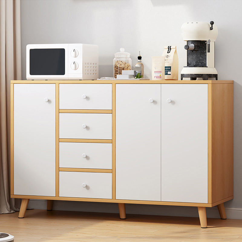 Contemporary Sideboard Engineered Wood Sideboard with Drawers and Storage